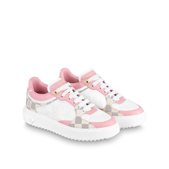 Women's Outlet Louis Vuitton Time Out Sneaker Rose Clair Pink
