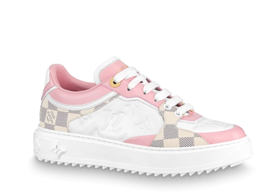 Women's Original Louis Vuitton Time Out Sneaker Rose Clair Pink