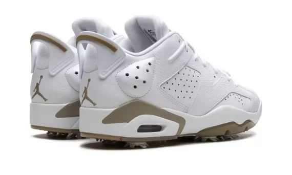 Air Jordan 6 Low Golf - White/Khaki