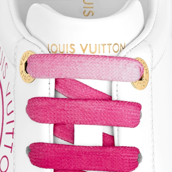 Women's Louis Vuitton Time Out Fuchsia Pink Sneaker - On Sale!