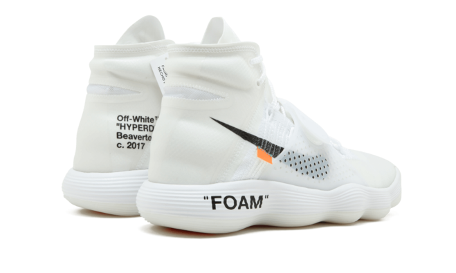 New White Flyknit Nike x Off White Air Hyperdunk Shoes for Women