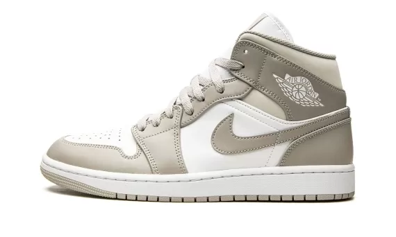 Air Jordan 1 Mid - Linen College Grey