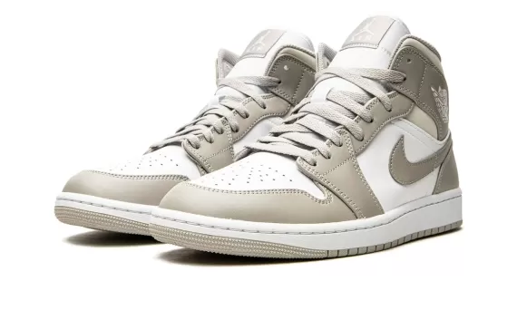 Air Jordan 1 Mid - Linen College Grey