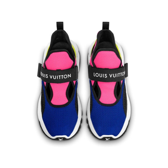 Women's Louis Vuitton Run 55 Blue Roi Blue Sneaker New