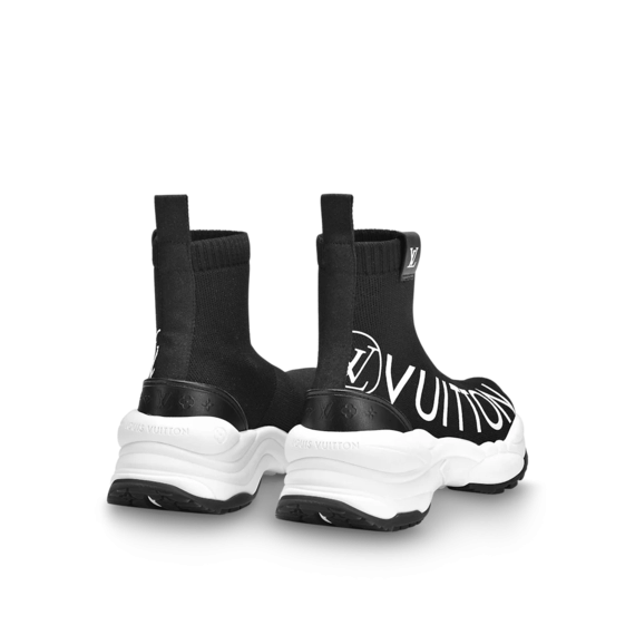 Elevate Your Style with the Louis Vuitton Run 55 Women's Sneaker Boot Black - Limited Time Sale!