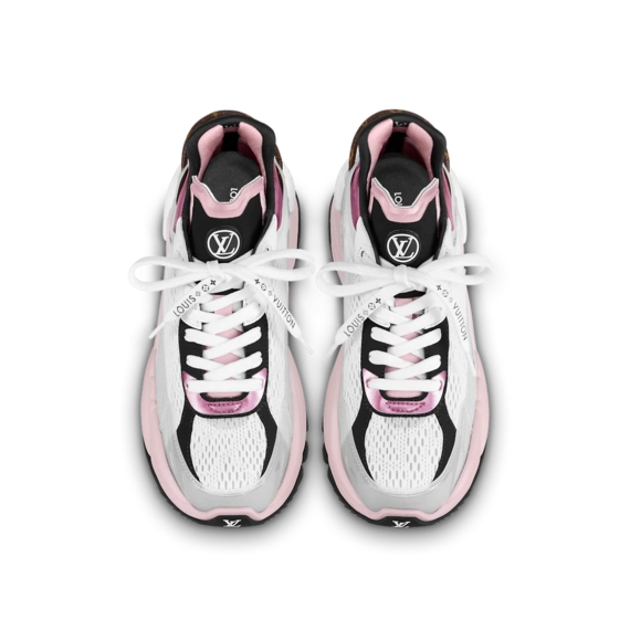 Get the Stylish New Louis Vuitton Run 55 Sneaker Rose Clair Pink for Women