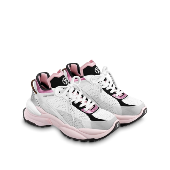 Women's Louis Vuitton Run 55 Sneaker Rose Clair Pink is New