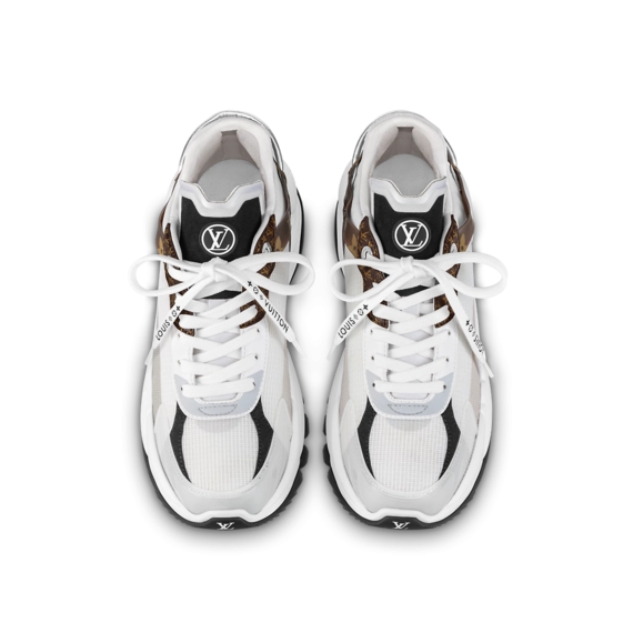 Luxury Women's Louis Vuitton Run 55 Sneaker White from Original Outlet
