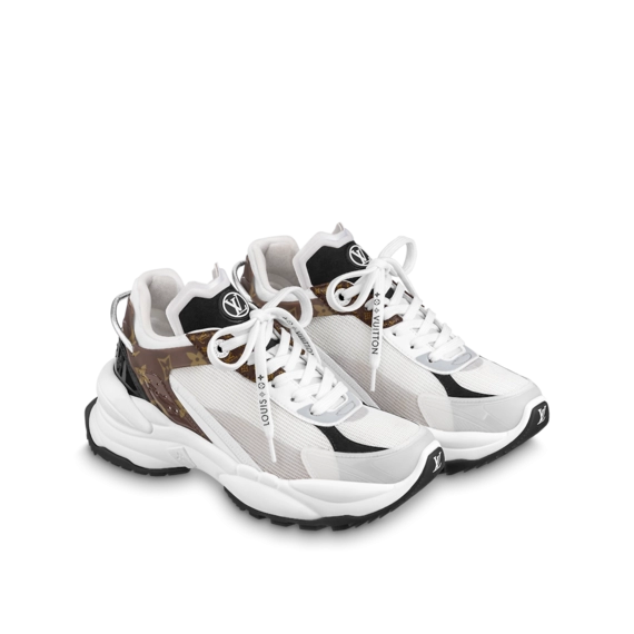 New Women's Louis Vuitton Run 55 Sneaker White from Original Outlet