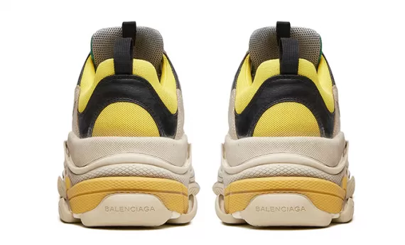 High-quality Balenciaga Triple S Trainers for Men - Green and Yellow Outlet