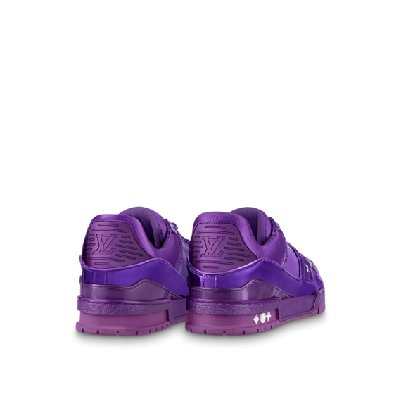 Invest in Elegance â€” Men's LV Trainer Sneaker Purple in Purple