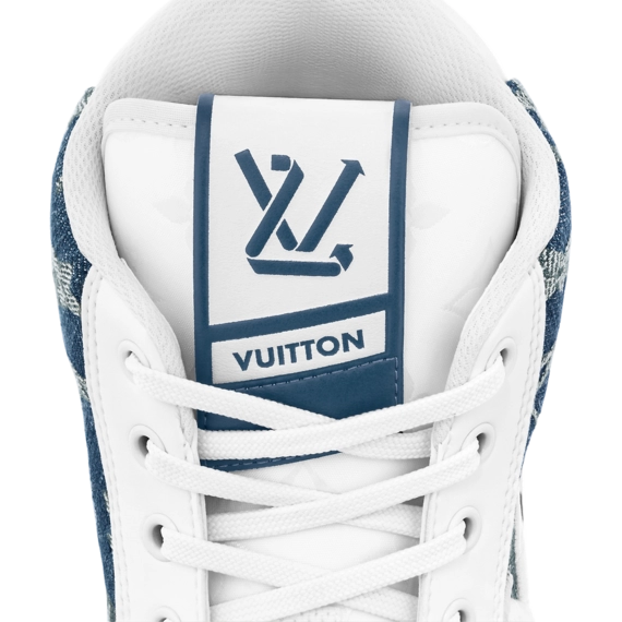 Fresh Blue Louis Vuitton Charlie Sneaker Boot for Men on Sale