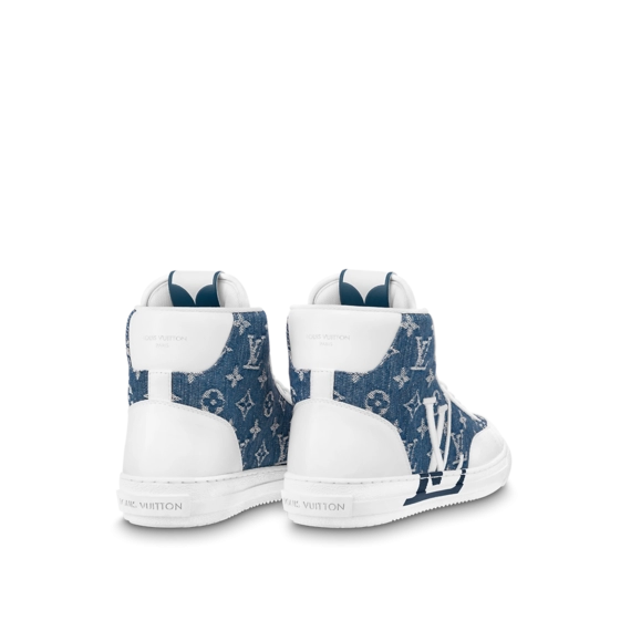 Score Women's Louis Vuitton Charlie Sneaker Boot Blue - On Sale Now!