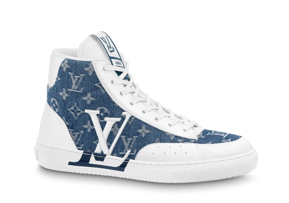 Buy Women's Louis Vuitton Charlie Sneaker Boot Blue - On Sale Now!