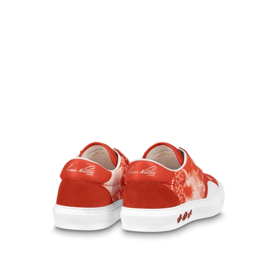 Be On-Trend with Men's New LV Ollie Sneakers in Orange