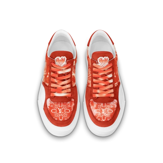 Outlet Price on Men's LV Ollie Sneakers in Orange - Shop Now!
