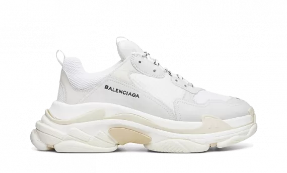 Womens Balenciaga Triple S Trainers - White New Buy