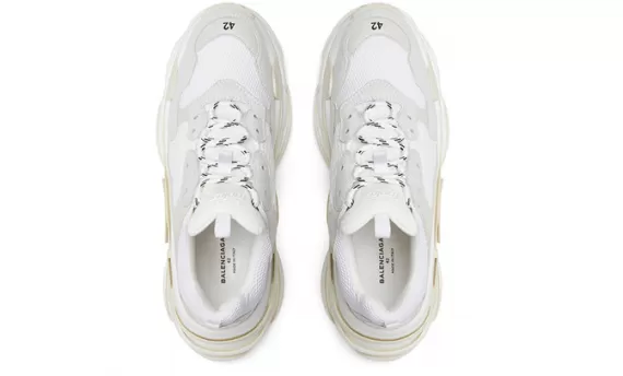 Buy white Balenciaga Triple S Trainers, Brand New