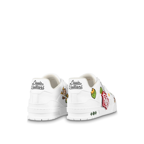 Shop Men's LV Trainer Sneaker in White for the Sale