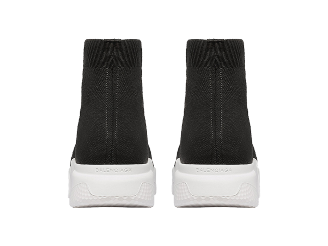 Original Athletic-Chic Footwear for Men- BALENCIAGA SPEED RUNNER MID BLACK/WHITE