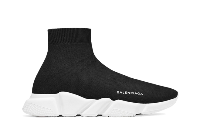 Fashionable Sneakers for Men- BALENCIAGA SPEED RUNNER MID BLACK/WHITE