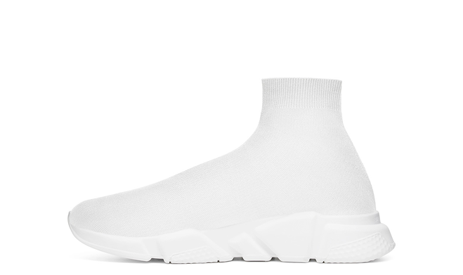 Head to the gym in style with BALENCIAGA SPEED RUNNER MID WHITE