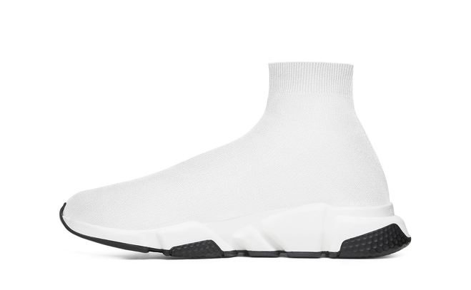 Men's BALENCIAGA SPEED RUNNER MID | White & Black | Buy Original Here