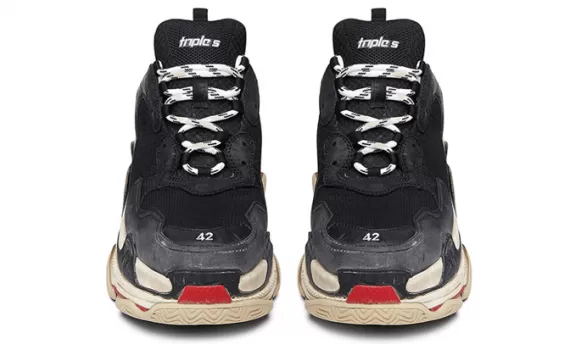 Balenciaga Triple S Trainers - Classic Black and Red Design - Buy Now!