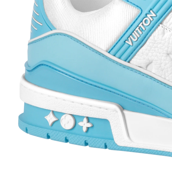 Louis Vuitton Trainer Sneaker - Sky Blue, Mix of materials